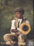 Taking Sunflower to Teacher (mk44), Winslow Homer